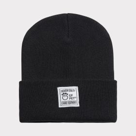 GF PET Human Logo Beanie (Color: Black, size: O/S)